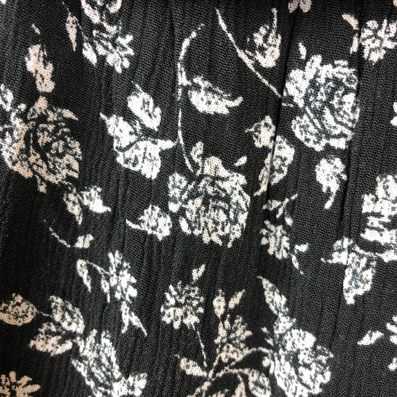 Mossimo Womens Strapless Blouse, Black Floral XS - Picture 2 of 6